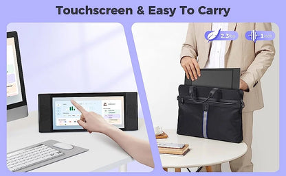 Portable Monitor L1 12.3" IPS FHD Gaming Monitor Touch Screen Dual Speakers For Laptop