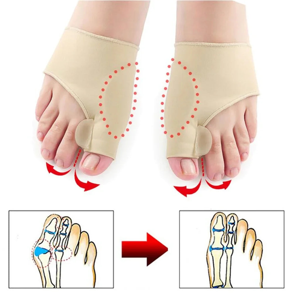 Pair of Bunion Corrective Socks with Silicone Separator Orthopedic Sock