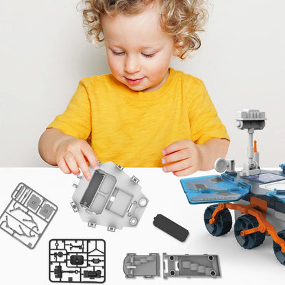 Solar Power Mars Rover STEM Educational Toys for Kids Space Toys DIY Science Kit with 2 Energy Modes as Birthday Gifts for Kids