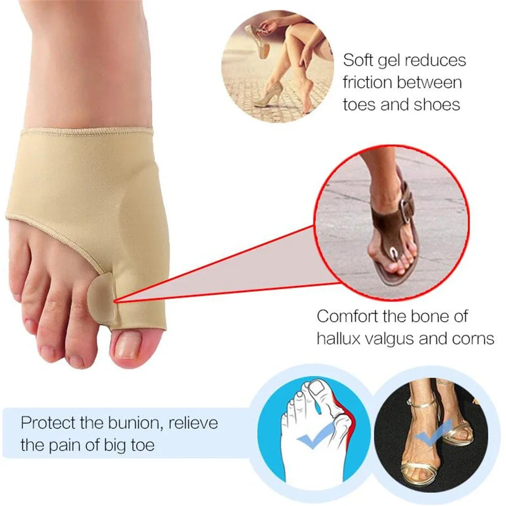 Pair of Bunion Corrective Socks with Silicone Separator Orthopedic Sock