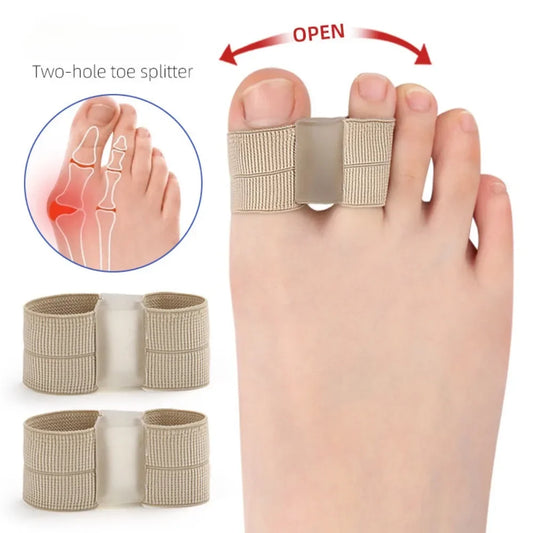 Two Toe Separator Bunion Corrector Orthotics Foot Bone Adjuster Pedicure Correction Foot Straightener