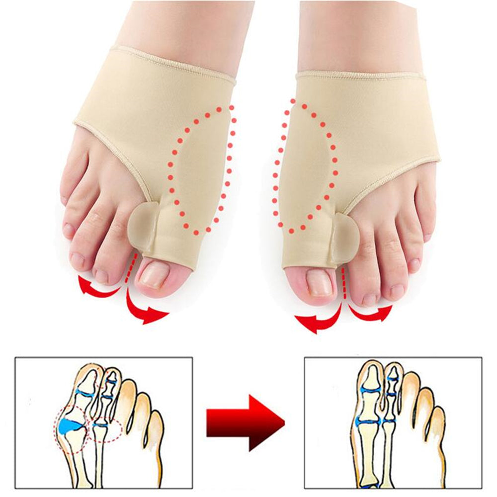 Pair of Bunion Corrective Socks with Silicone Separator Orthopedic Sock