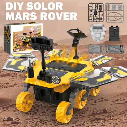 Solar Power Mars Rover STEM Educational Toys for Kids Space Toys DIY Science Kit with 2 Energy Modes as Birthday Gifts for Kids