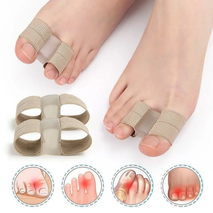 Two Toe Separator Bunion Corrector Orthotics Foot Bone Adjuster Pedicure Correction Foot Straightener