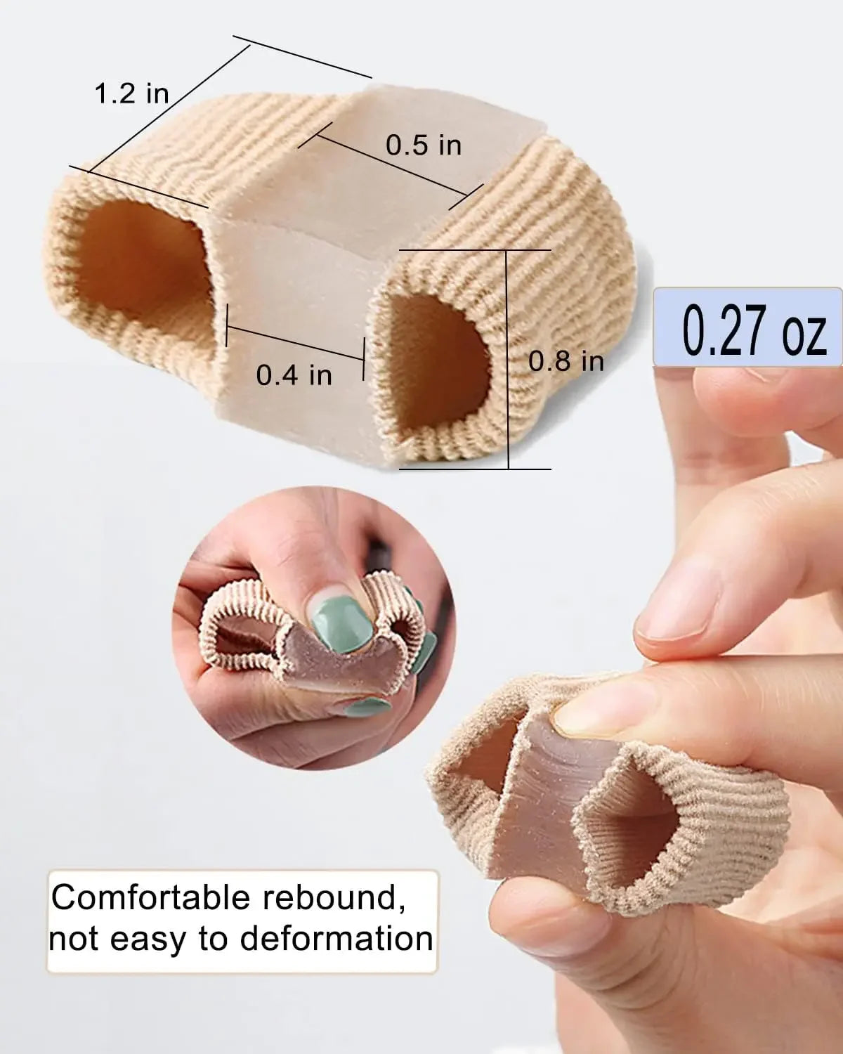 Two Toe Separator Bunion Corrector Orthotics Foot Bone Adjuster Pedicure Correction Foot Straightener